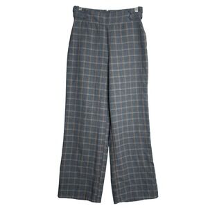 Plaid Wide-Leg Women's Pants